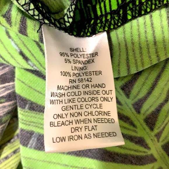 LONDON TIMES Tropical Palm prints maxi dress sz 12 - Picture 8 of 8